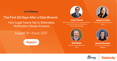  The First 30 Days After a Data Breach: How Legal Teams Get to Defensible, Notification-Ready Answers