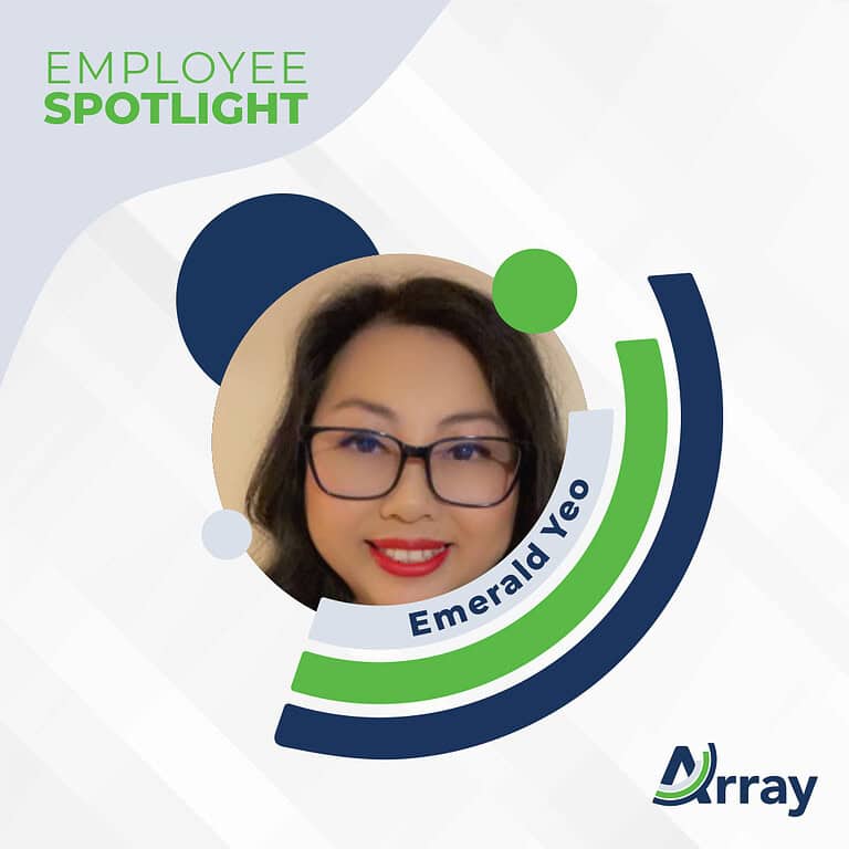Employee Spotlight graphic featuring Emerald yeo