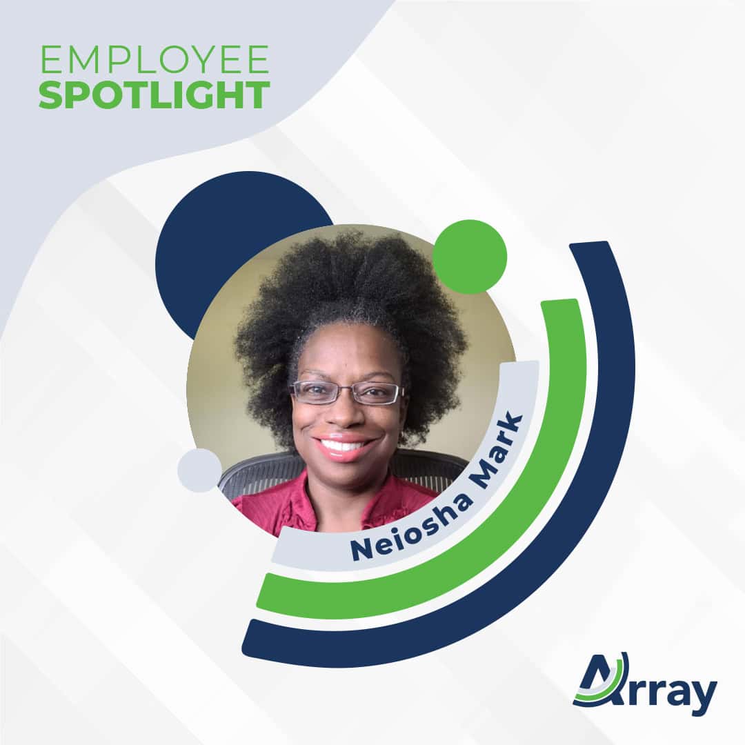 employee spotlight graphic featuring Neiosha Mark