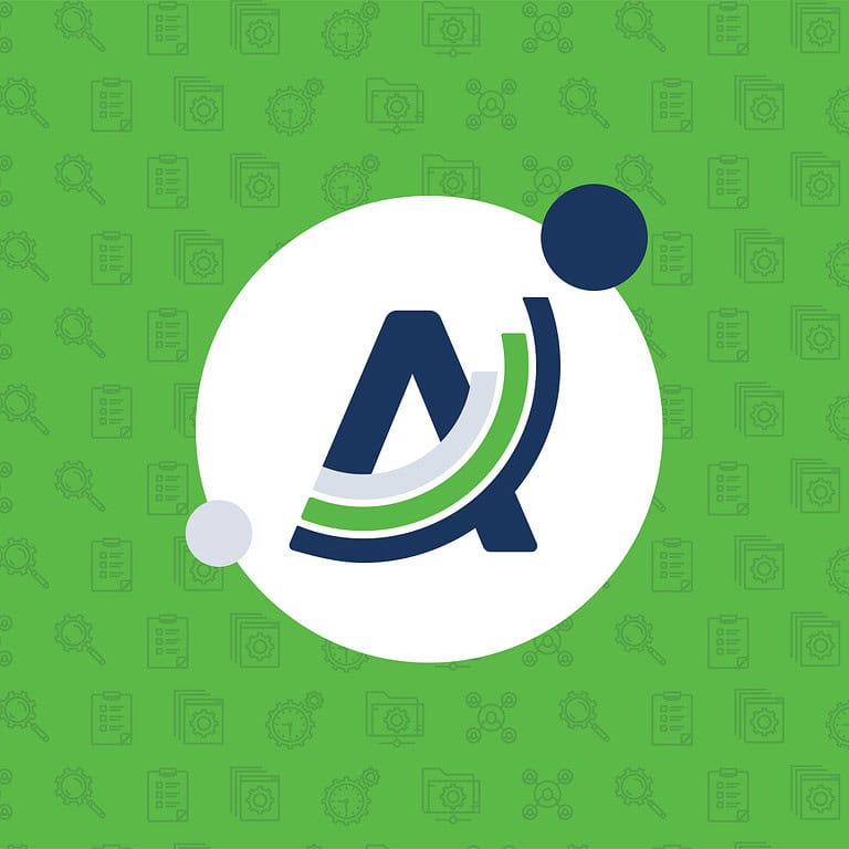 array logo on green icon background