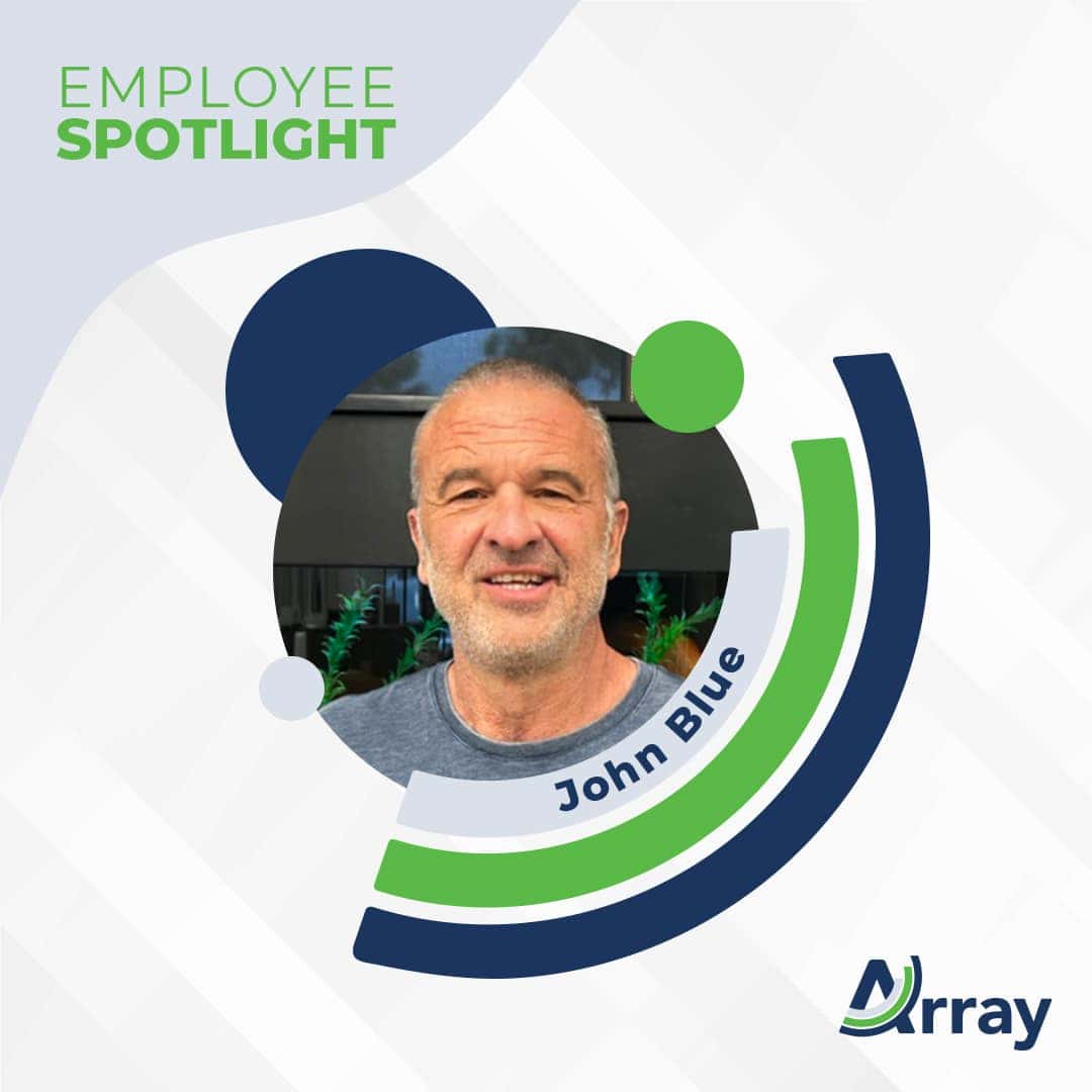 Array employee spotlight for John Blue, Consultant leadership trainer, subpoena services division