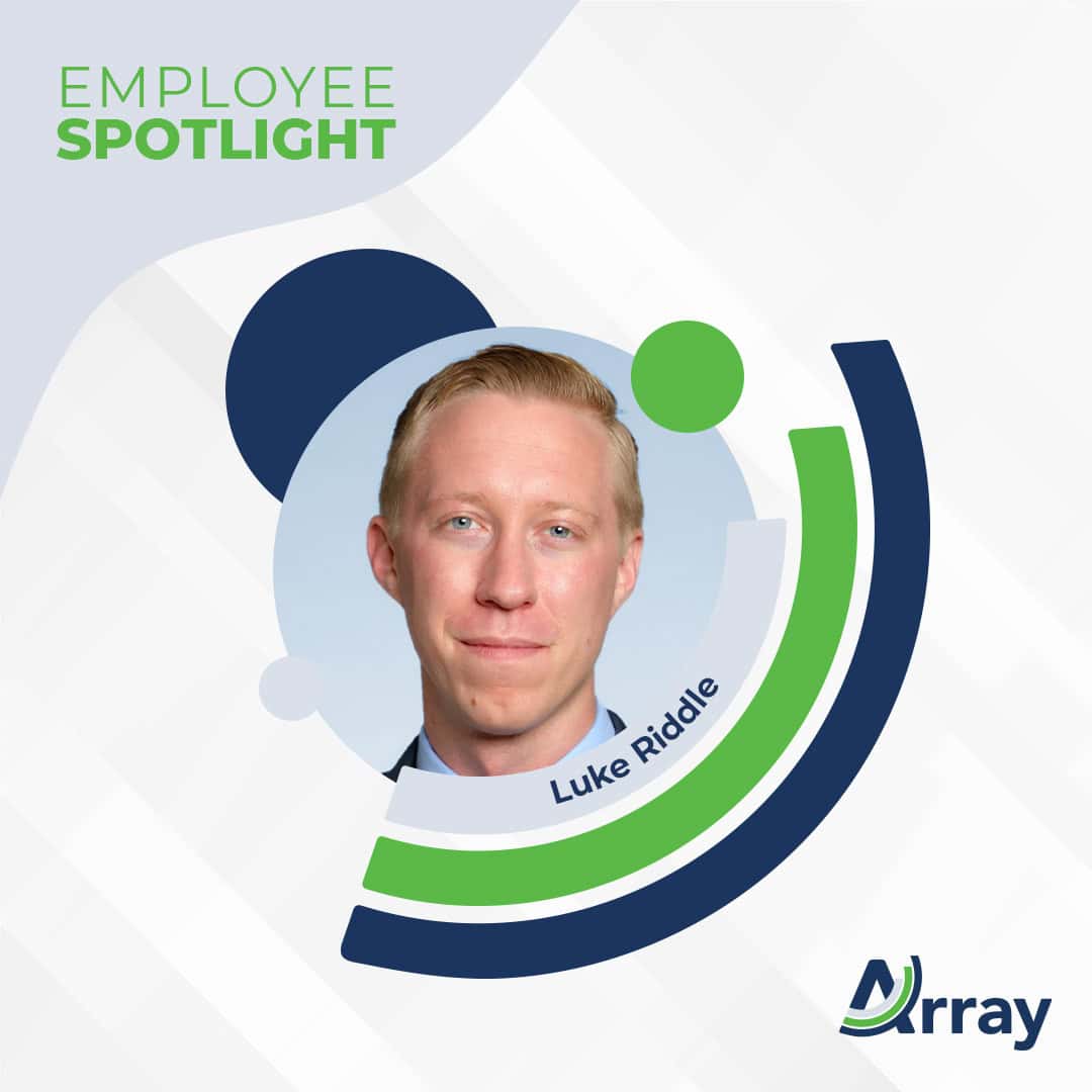 Luke Riddle, Array employee spotlight image
